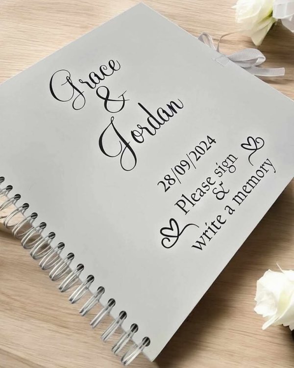 Wedding Guest Book 12x12in