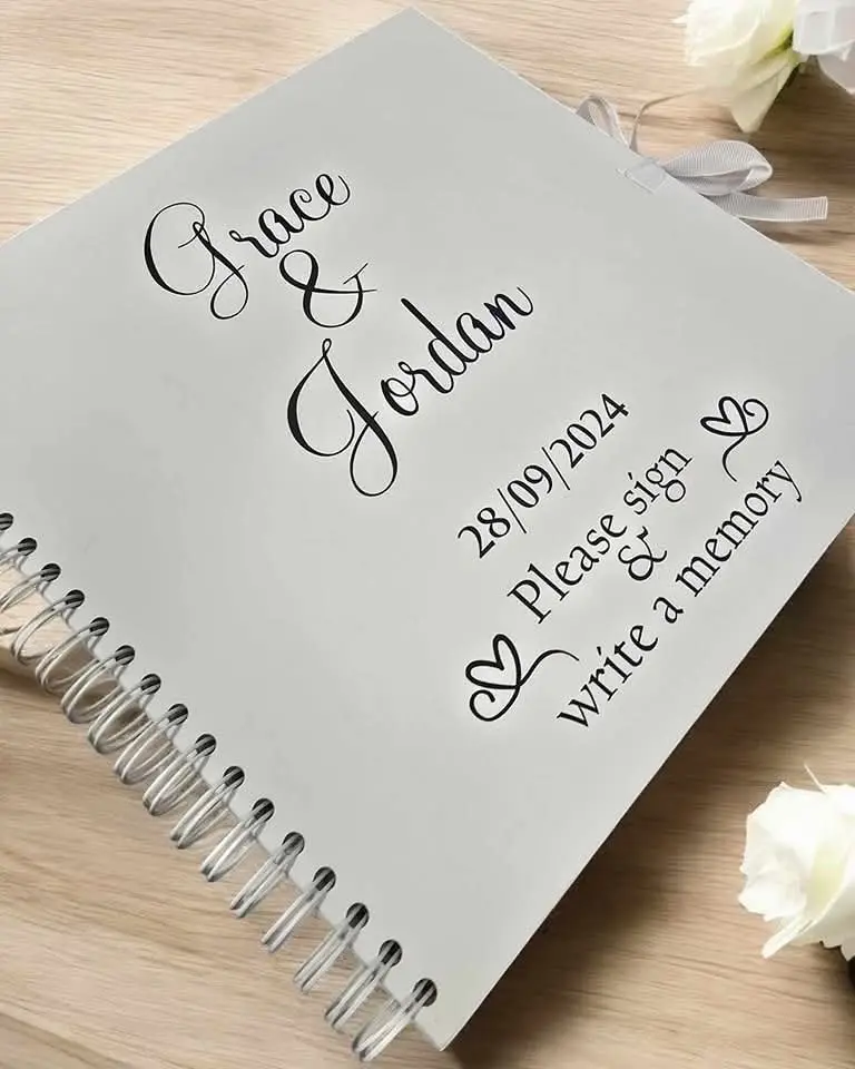 Wedding Guest Book 12x12in